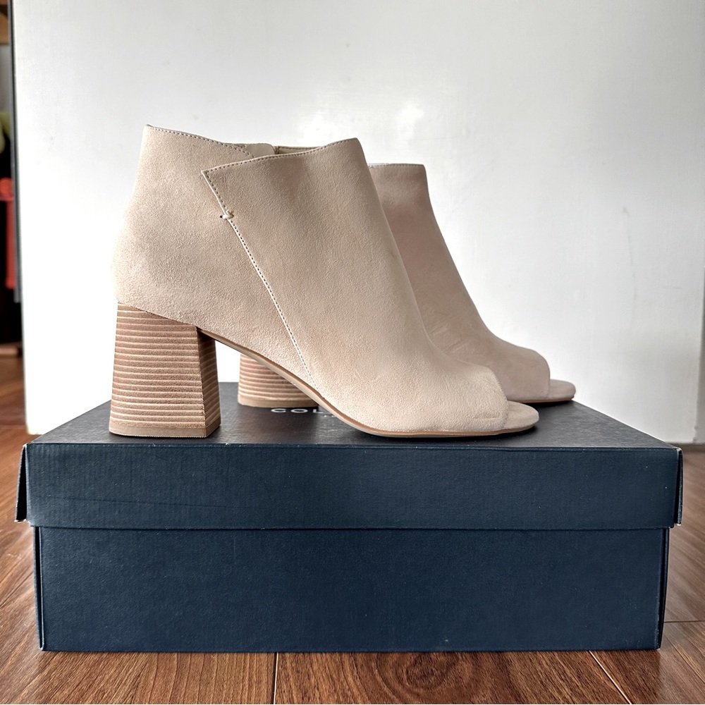 Cole Haan Peep Toe Booties NIB